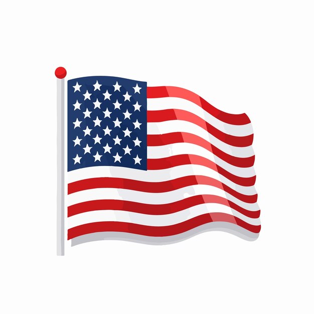 Vector flag of united states of america
