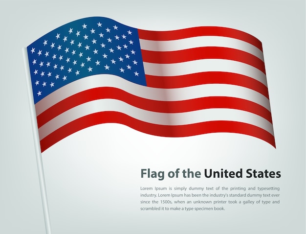 The flag of the united states