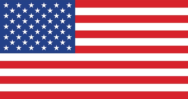 Vector flag of united states