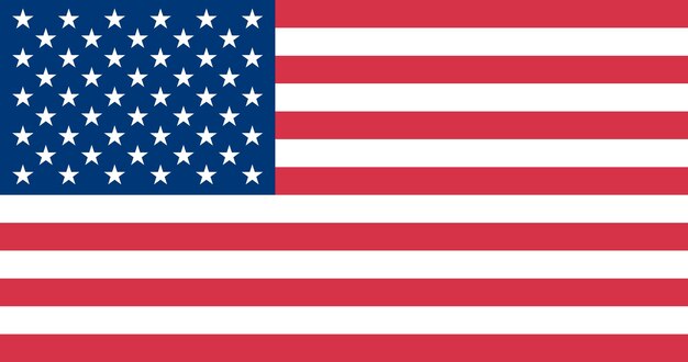 Vector flag of the united states