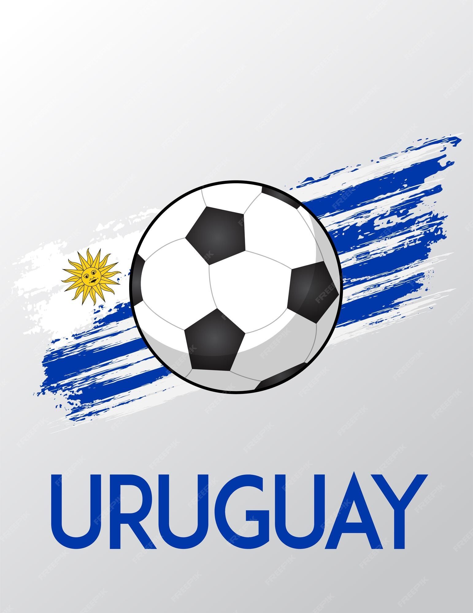 Premium Vector  Uruguay national flag football crest