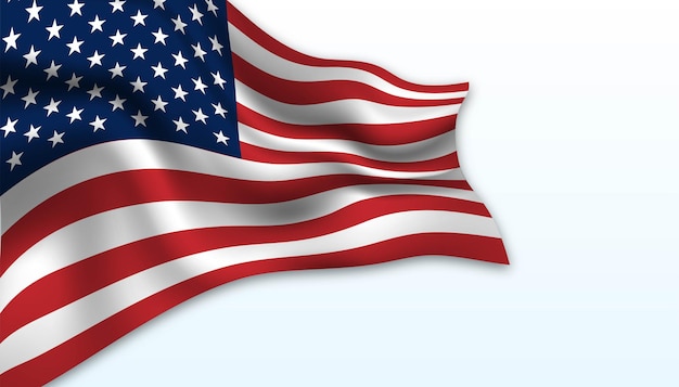 Flag of USA background.