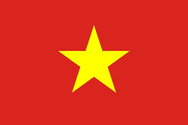 flag of vietnam flag nation vektor illustration