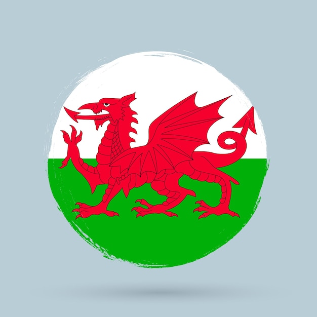 Flag of wales vector illustration