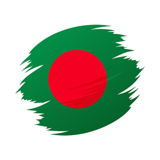 a flag with the green and red color bangladesh flag