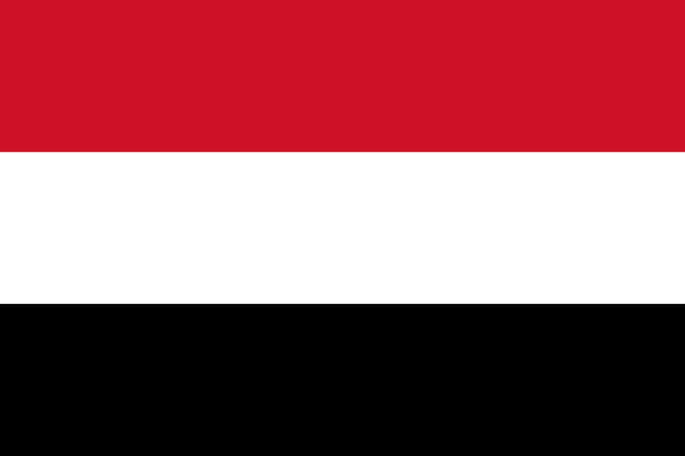 flag of yemen flag nation vektor illustration