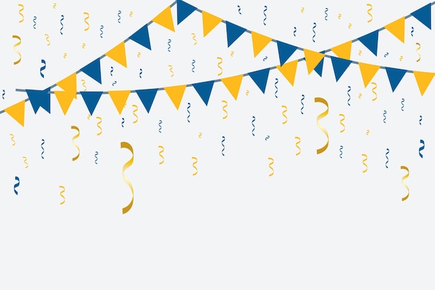 Vector flags for a holiday, birthday