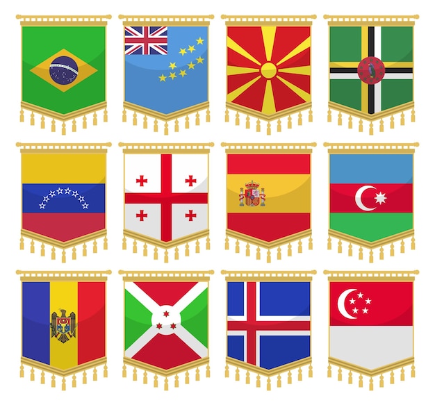 ベクトル ワールドコレクションの国旗