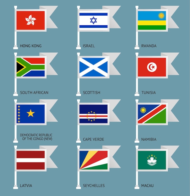 Vector flags set four10