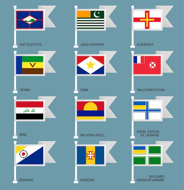 Vector flags set four17