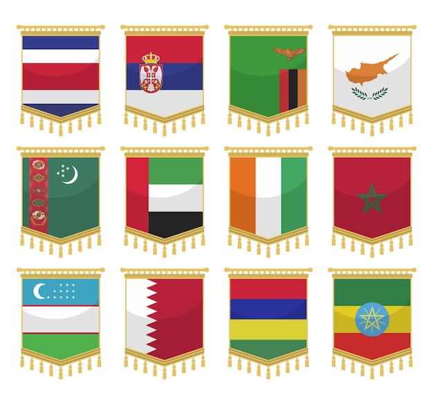 Flags of the world collection