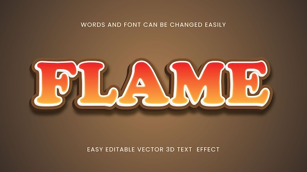 Flame 3d text style