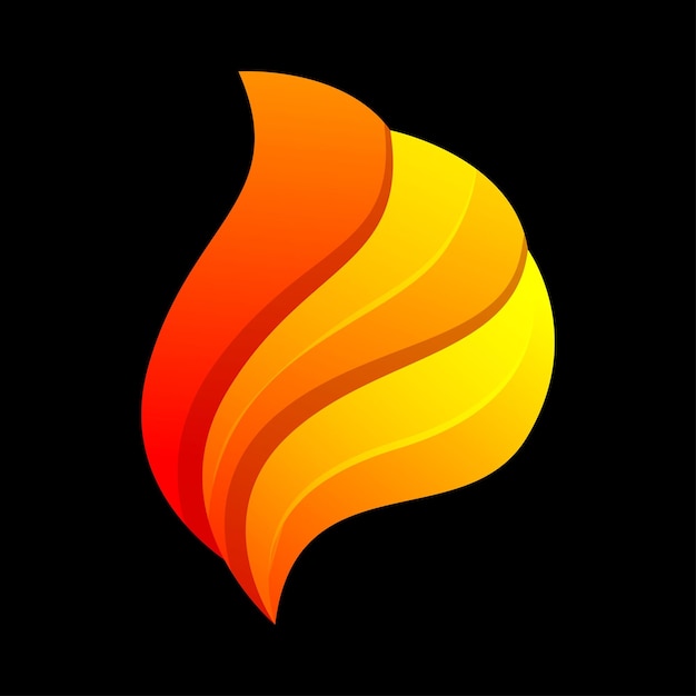 Flame colorful logo design