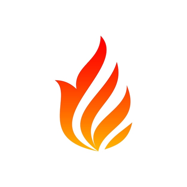 Flame company logo template fire logo gradient