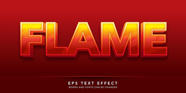 flame editable text effect