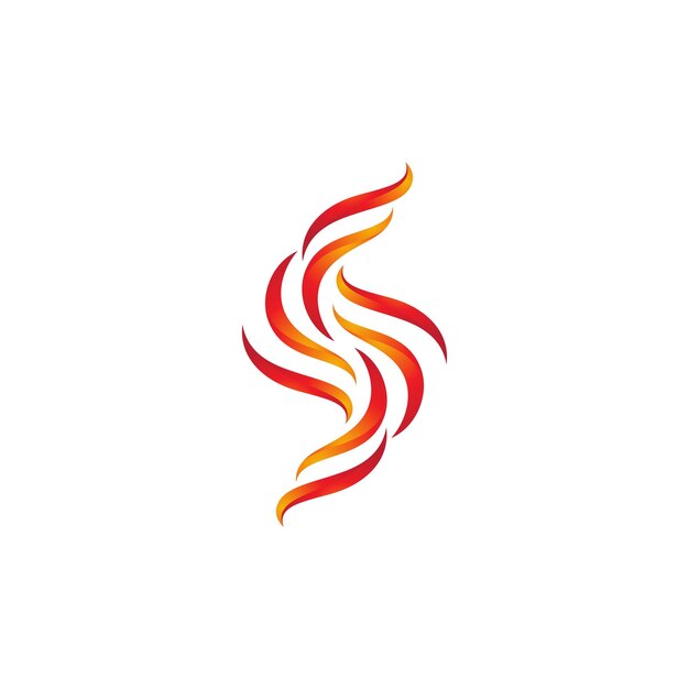 Flame icon fire vector design