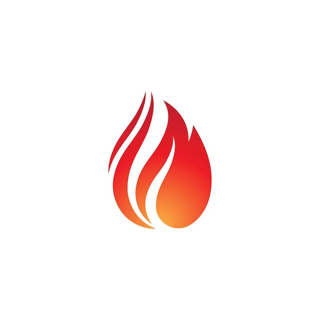 Flame icon fire vector design