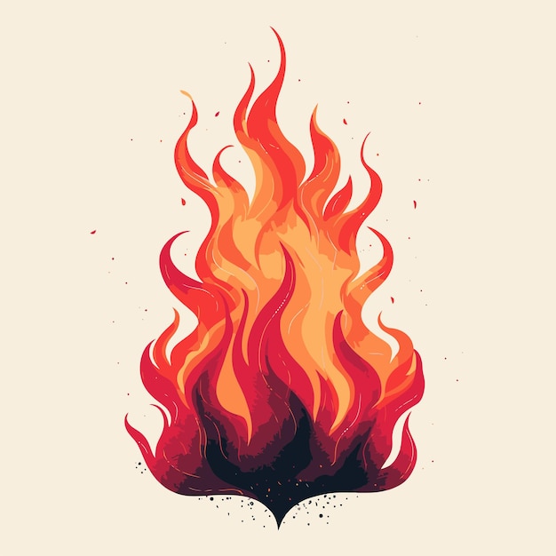 Flame Illustrations for Modern Designs and TShirts