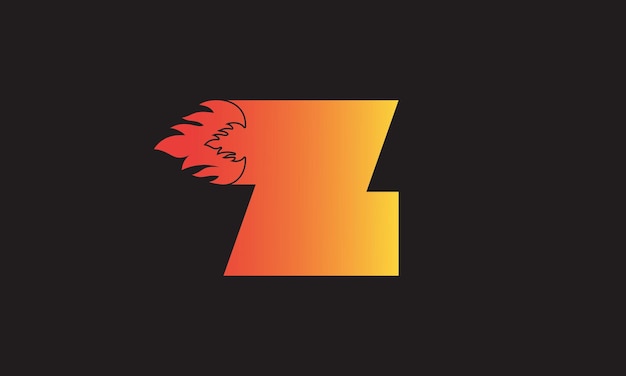불꽃 문자 Z 로고 디자인 벡터 템플릿 화재 불꽃 회사 브랜딩을 위한 아름다운 로고타입 디자인