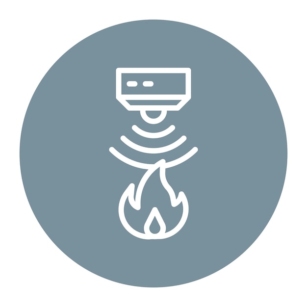 flame sensor icon vector image can be used for sensors