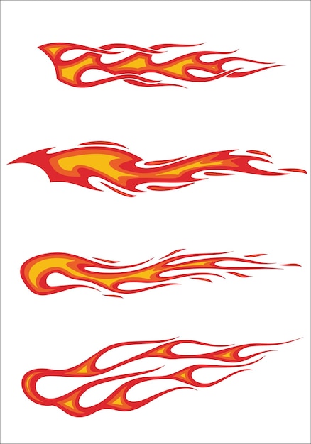 Vector the flames of fire series