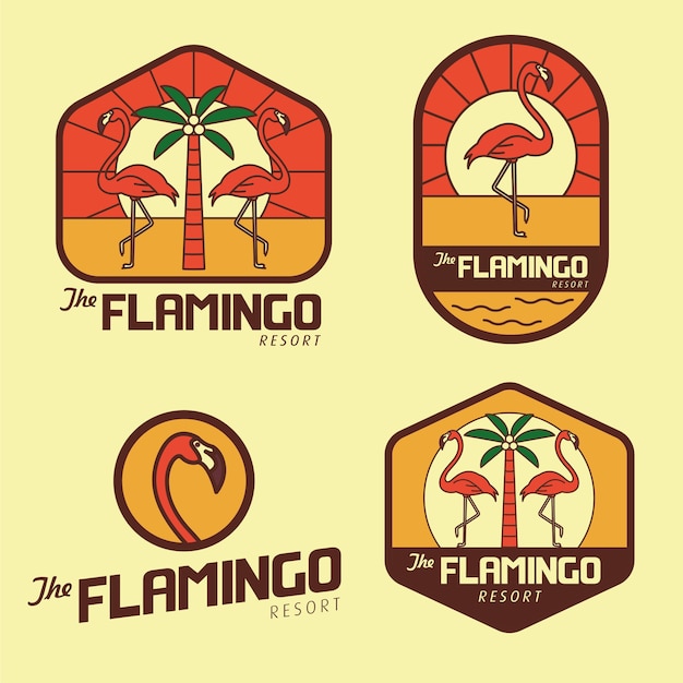 Flamingo beach resort logo