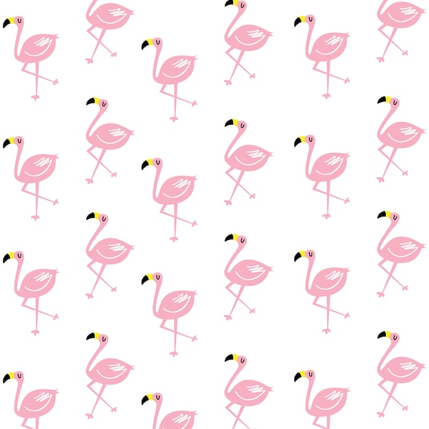 Flamingo bird pattern