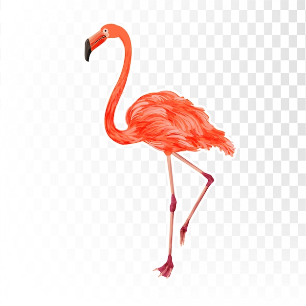 Flamingo element 3D-stijl