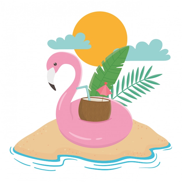 Фламинго и лето