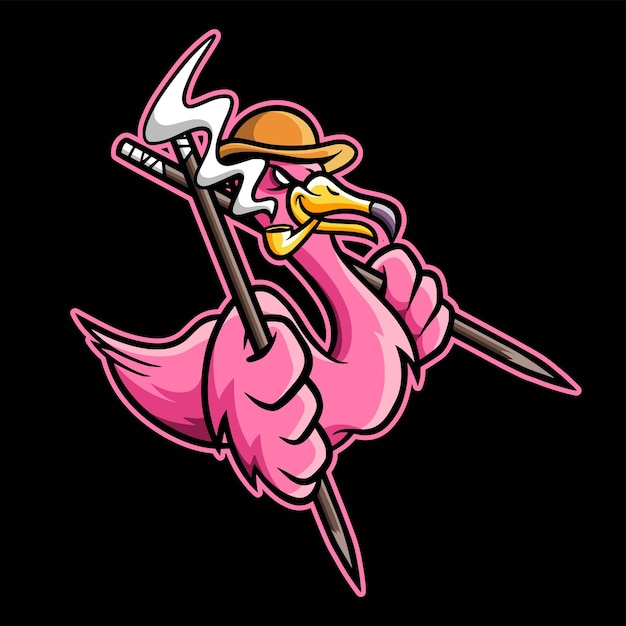 Логотип flamingo hunter esport gaming