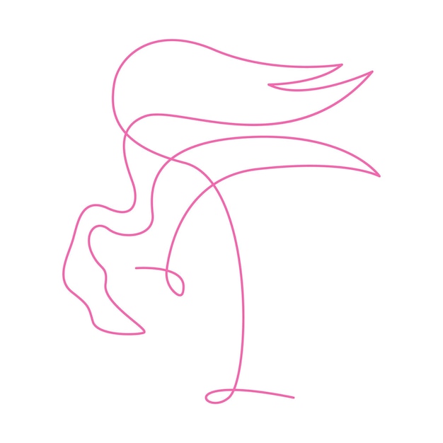 Flamingo lijntekeningen ontwerp