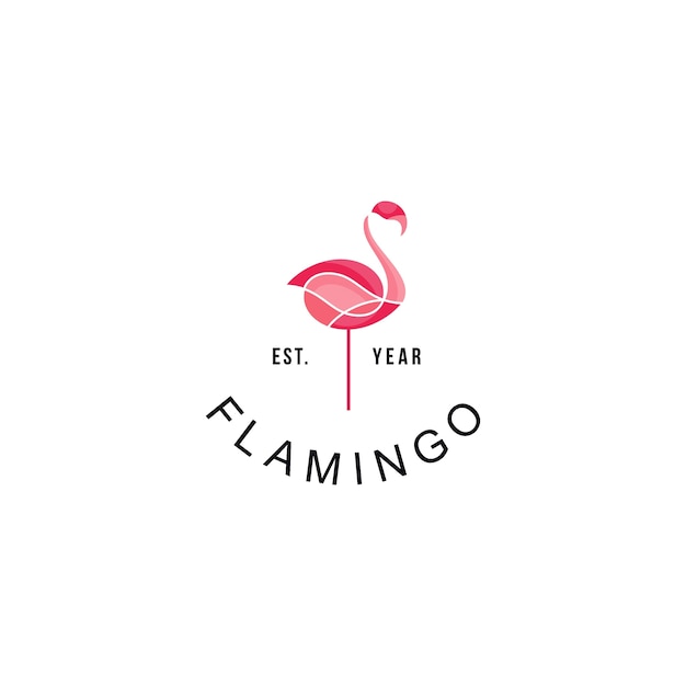 Дизайн логотипа Flamingo