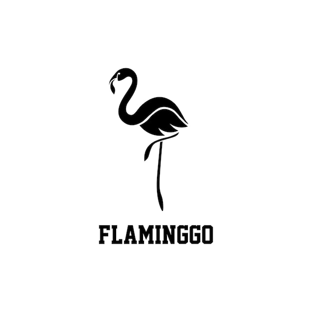 Flamingo logo illustratie vector ontwerp