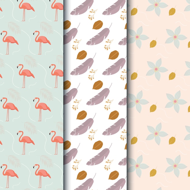 flamingo patroon ontwerp
