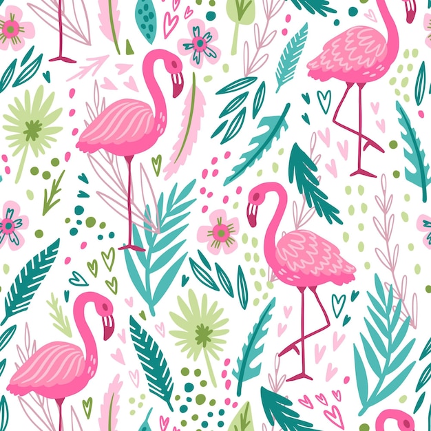 Flamingo pattern theme