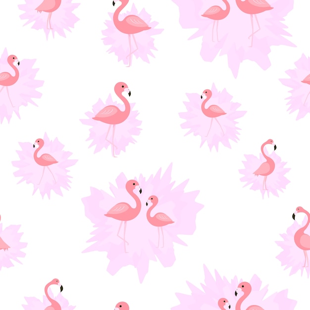 Flamingo seamless pattern