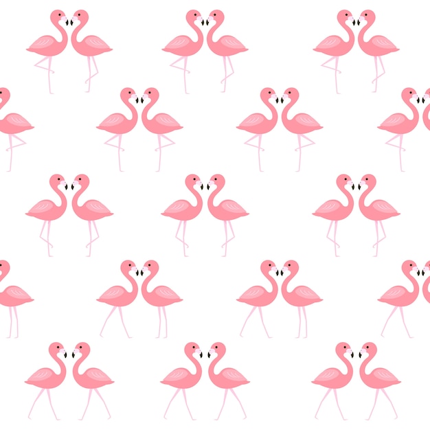 Flamingo seamless pattern