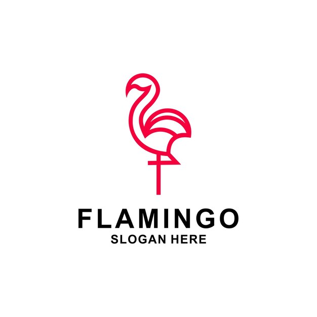 Vector flamingo