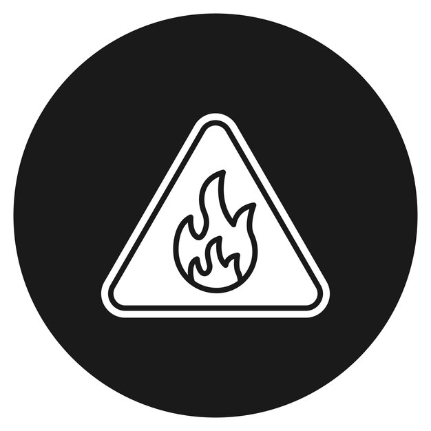 Vector flammable vector icon can be used for petrol industry iconset