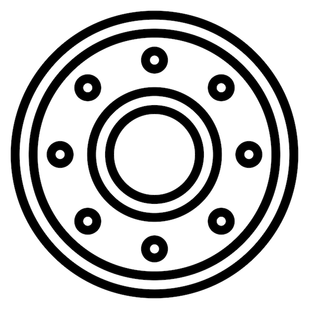 Vector flange icon vector image can be used for mettalurgy