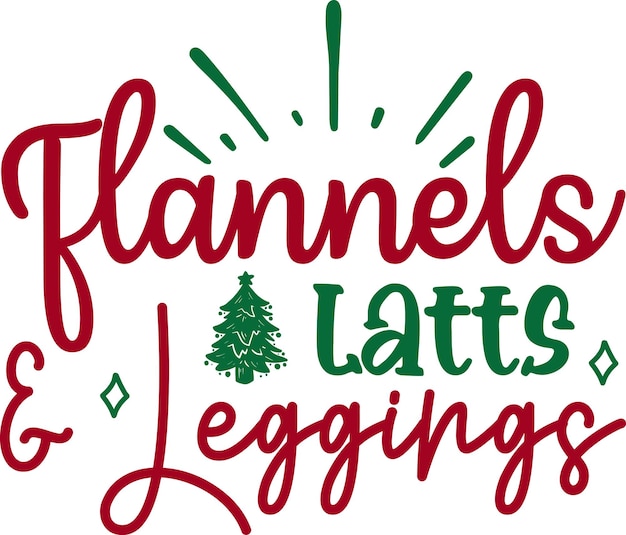 Vettore leggings in flanella latts