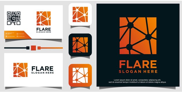 Flare light logo design