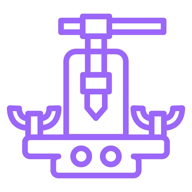 Vector flaring tool icon style