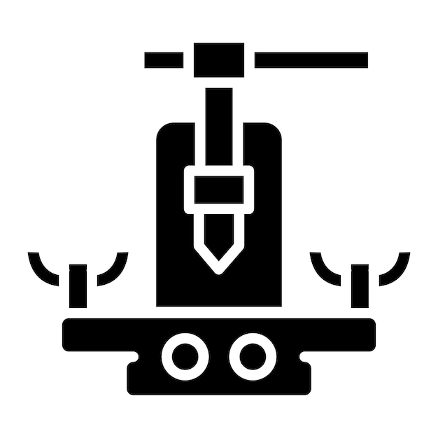 Vector flaring tool icon style