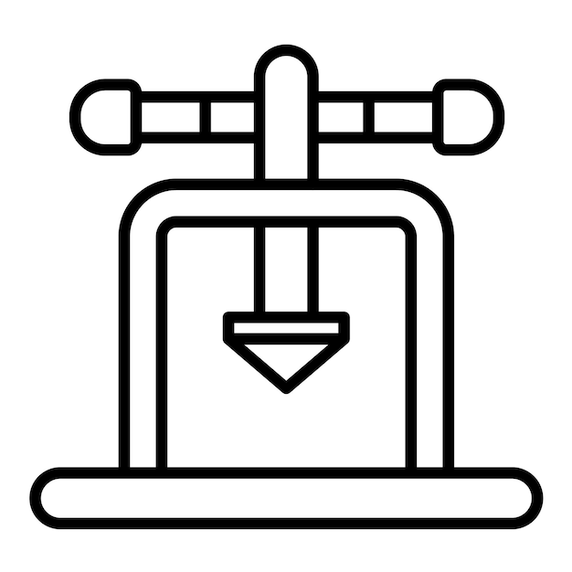 Flaring Tool Line Illustration