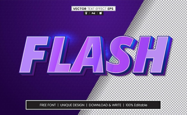 Flash 3D Text Effect Fully Editable