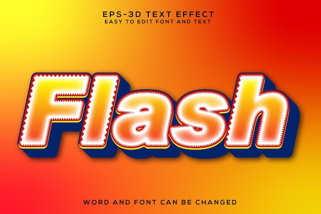 Flash 3d text effect