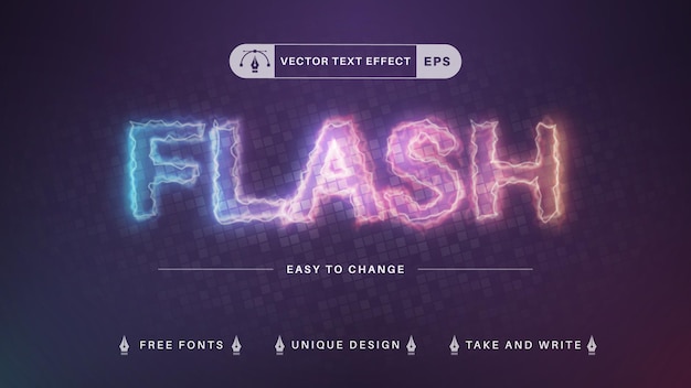 Flash bewerkbaar teksteffect, lettertypestijl