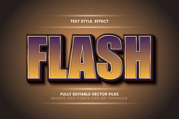 Flash bewerkbaar tekststijleffect