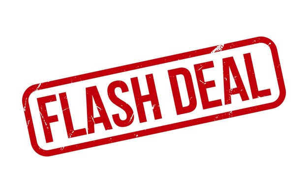 Вектор Вектор пломбы резиновой марки flash deal